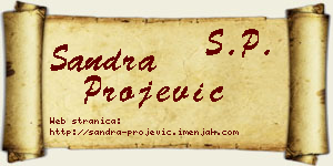 Sandra Projević vizit kartica